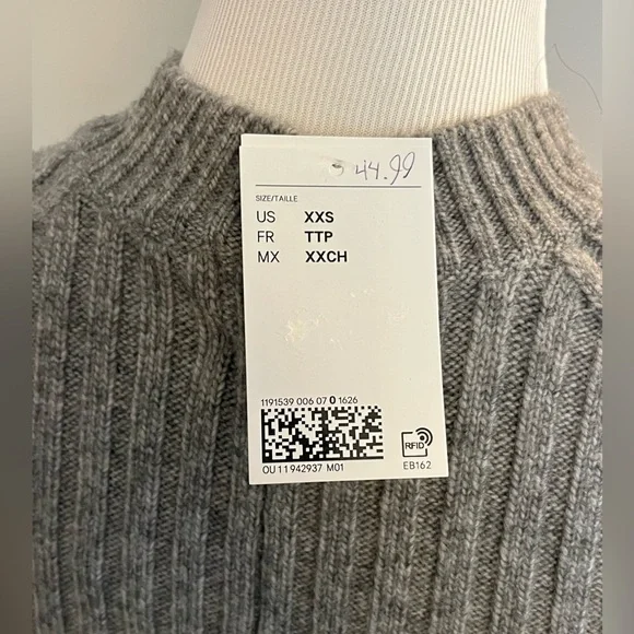 H&M Rib-Knit Dress with Flared Skirt XXS - Picture 6 of 10